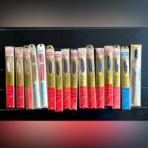 16 New-Vintage J.P. & Coats Metal Zippers